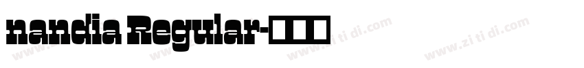 nandia Regular字体转换